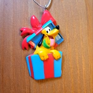 Vintage pluto christmas ornament